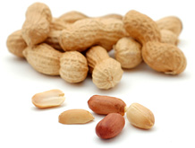 Erdnüsse in der Schale